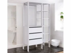 Venprodin Armario Abierto Con 3 Cajones Blanco Discount