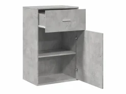 vidaxl Armario almacenaje madera ingeniería hormigón 56,5x39x90cm Gris Online