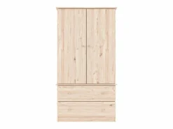 vidaxl Armario ALTA madera maciza pino 90x55x170 cm Color natural claro