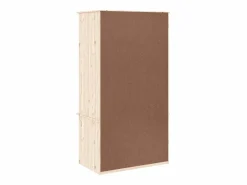 vidaxl Armario ALTA madera maciza pino 90x55x170 cm Color natural claro