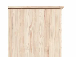 vidaxl Armario ALTA madera maciza pino 90x55x170 cm Color natural claro