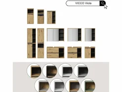 Armario alto /gris 38x33x170 viola^Vicco New