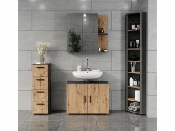 Armario alto esquinero antracita/artisan 33x33x192 irma^Vicco Outlet