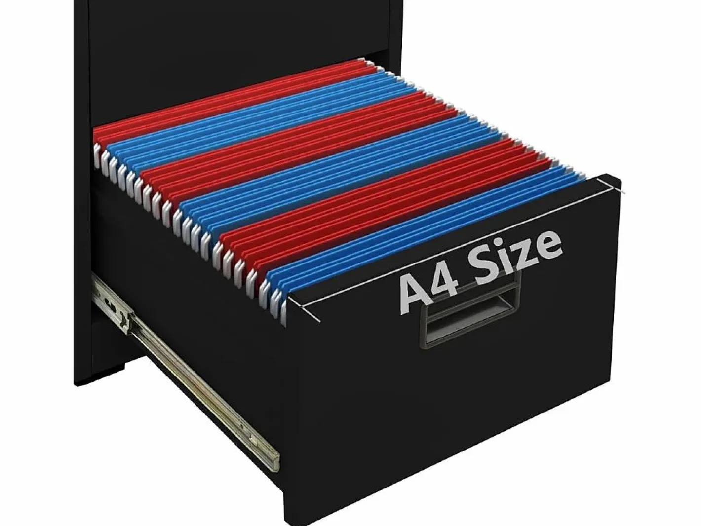 vidaxl Cajonera De Escritorio|Armario archivador de acero 46x62x102,5 cm