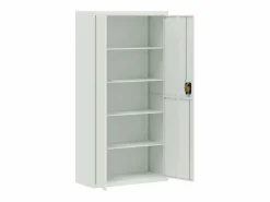 Armario archivador de acero claro 90x40x180 cm ES793373 Gris Discount