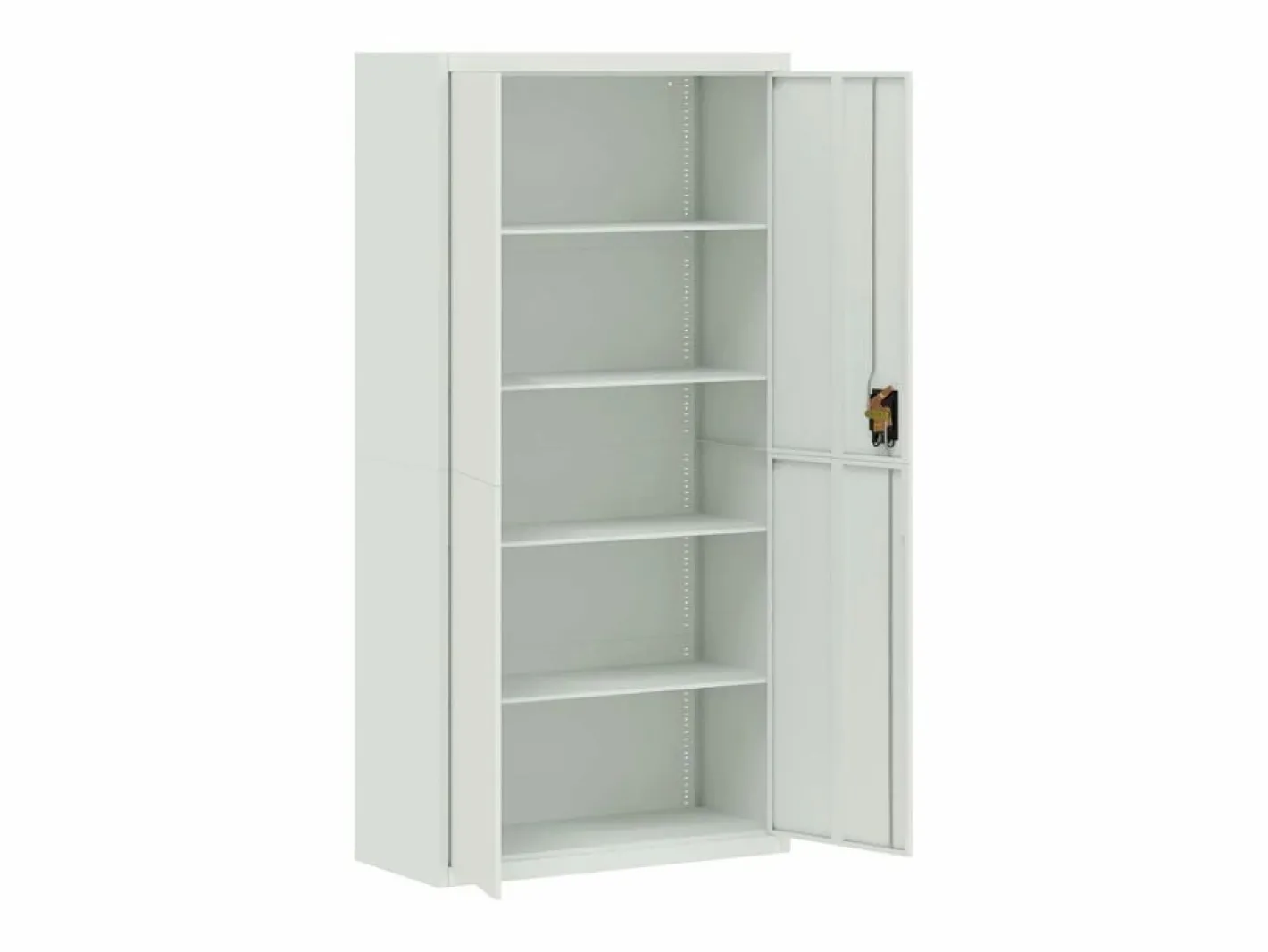 Armario archivador de acero claro 90x40x180 cm ES793373 Gris Discount
