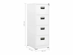 Armario archivador de acero 46x62x133 cm^vidaxl Sale