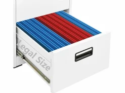 vidaxl Armario archivador de acero 46x62x102,5 cm Blanco New