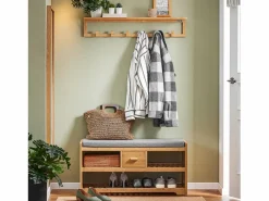 Sobuy Armario Auxiliar Baño Blanco con 3 cajones 30 x 30 x 90 cm Blanco BZR29-W ES Color natural claro Sale