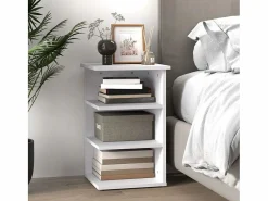 Clicnbuy Armario auxiliar de madera contrachapada 35x35x55 cm Blanco Outlet