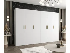 Abiks Möbel Armario Abierto, Vestidor|Armario Bari 1 con puertas batientes 202/300/52 6 puertas