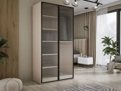 Armario: Arena / Vidrio Ranurado, 100 x 200 x 51 cm^ Sale