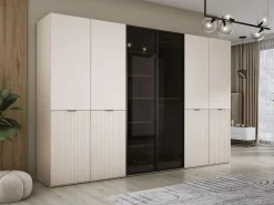 Armario Abierto, Vestidor|Armario: Arena / Vidrio Antisol, 300 x 200 x 51 cm