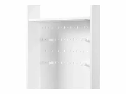 Hauss Spole Armario con 3 cajones, 1 puerta, 4 ganchos y tablero perforado, 100 x 35 x 180 cm Blanco Hot