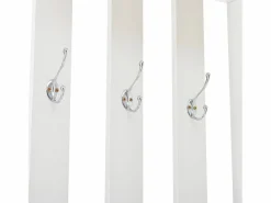 Hauss Spole Armario De Entrada|Armario con 2 puertas, cajón, colgadores y banqueta, puerta de cristal 85x33,5x200cm