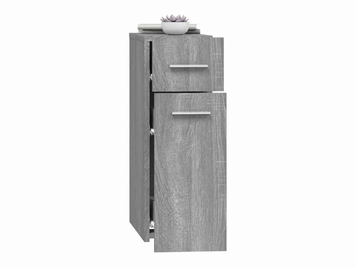 vidaxl Cajonera De Escritorio|Armario botiquín madera contrachapada Sonoma 20x45,5x60cm