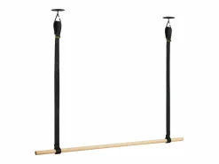 Mueble Perchero|Armario colgante de madera L100cm con correas de cuero VIKY