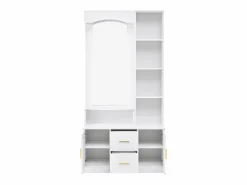 Armario con espejo, 2 cajones y 2 puertas - 90 x 40 x 180 cm^Hauss Spole Sale