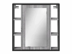 Armario con espejo de baño madera Sonoma 60x16x60 cm ES614755 Gris Clearance