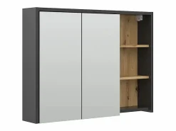 Vicco Armario con espejo para baño roble artesanal 100x18x75 viola Color natural claro Discount