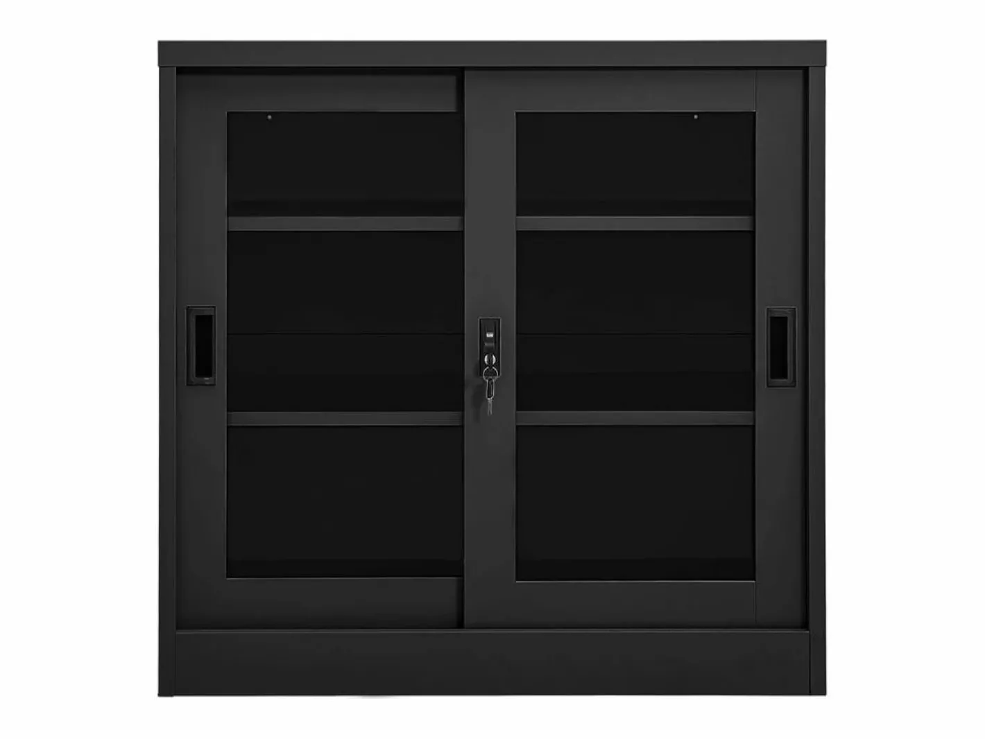 vidaxl Armario Oficina|Armario con puerta corredera acero antracita 90x40x90 cm