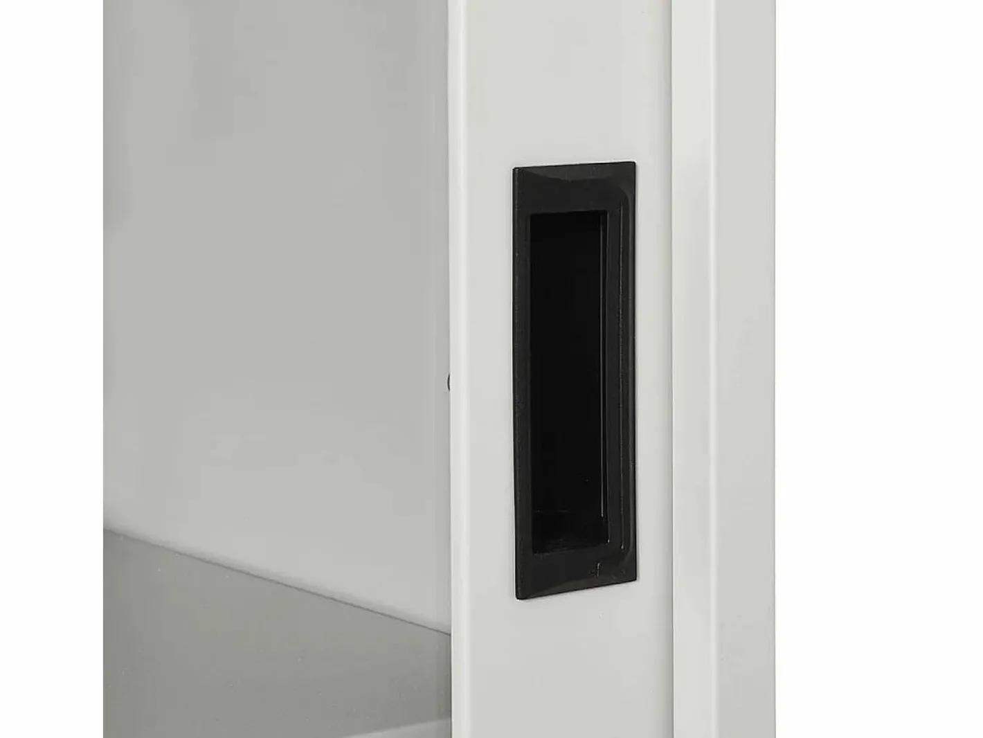 vidaxl Armario con puerta corredera claro acero 90x40x90 cm Gris Outlet