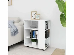 vidaxl Cajonera De Escritorio|Armario con ruedas de madera contrachapada 60x35x75 cm