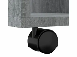 vidaxl Armario con ruedas madera contrachapada Sonoma 60x35x75 cm Gris Discount