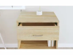 vidaxl Armario con ruedas madera contrachapada roble Sonoma 46x36x59cm Color natural claro Online
