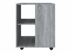 vidaxl Armario con ruedas madera contrachapada Sonoma 60x53x72 cm Gris Outlet