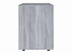vidaxl Armario con ruedas madera contrachapada Sonoma 60x53x72 cm Gris Outlet