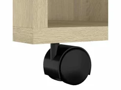 vidaxl Armario con ruedas madera contrachapada roble Sonoma 60x53x72cm Color natural claro Hot