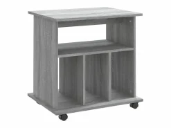 vidaxl Cajonera De Escritorio|Armario con ruedas madera contrachapada Sonoma 60x45x60 cm
