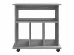 vidaxl Cajonera De Escritorio|Armario con ruedas madera contrachapada Sonoma 60x45x60 cm