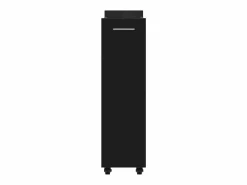 vidaxl Armario con ruedas madera de ingeniería 60x22x79 cm Negro Discount