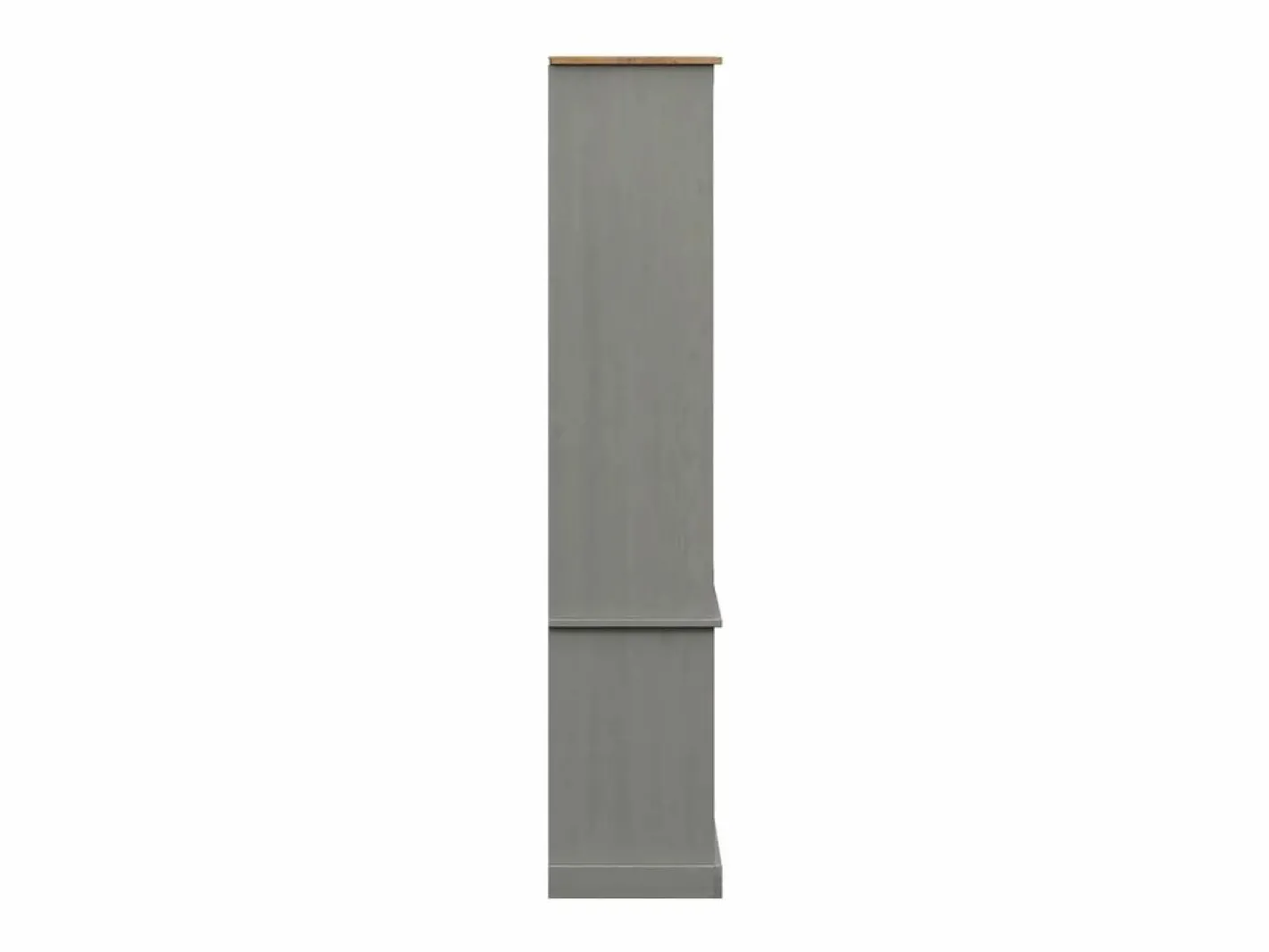 Clicnbuy Vitrina|Armario con vitrina VIGO madera maciza pino 85x35x170 cm