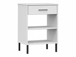 Clicnbuy Estantería|Armario consola patas de metal madera maciza pino OSLO