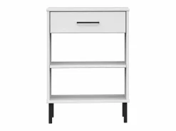 Clicnbuy Estantería|Armario consola patas de metal madera maciza pino OSLO