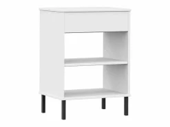 Clicnbuy Estantería|Armario consola patas de metal madera maciza pino OSLO