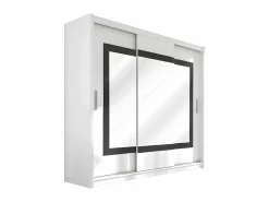 Armario corredero AUTLAN de 3 puertas con espejo, ancho 250 cm, color^Vente-unique Discount