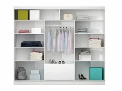 Armario corredero AUTLAN de 3 puertas con espejo, ancho 250 cm, color^Vente-unique Discount