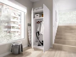 Vente-unique Armario de 2 puertas L81 cm en color - LISTOWEL Blanco Online