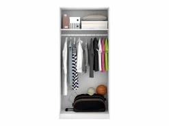 Vente-unique Armario de 2 puertas L81 cm en color - LISTOWEL Blanco Online