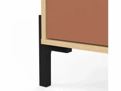 Calicosy Columna De Baño|Armario de 4 puertas y 1 cajón con espejo H201,5 cm - ELISA