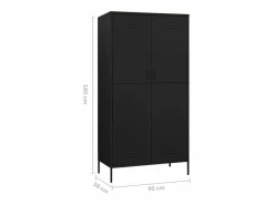 Armario de acero 90x50x180 cm^vidaxl Sale