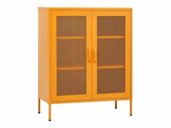 Armario de almacenaje mostaza 80x35x101,5 cm Acero^vidaxl Sale