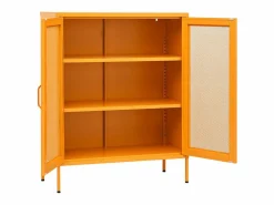 Armario de almacenaje mostaza 80x35x101,5 cm Acero^vidaxl Sale