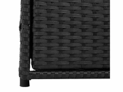 vidaxl Armario de almacenaje de jardín ratán PE 55x59x69 cm Negro Online