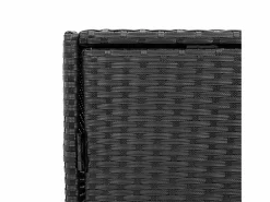 vidaxl Armario de almacenaje de jardín ratán PE 55x59x69 cm Negro Online