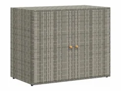 Armario de almacenaje de jardín ratán PE 100x55,5x80 cm^vidaxl Clearance